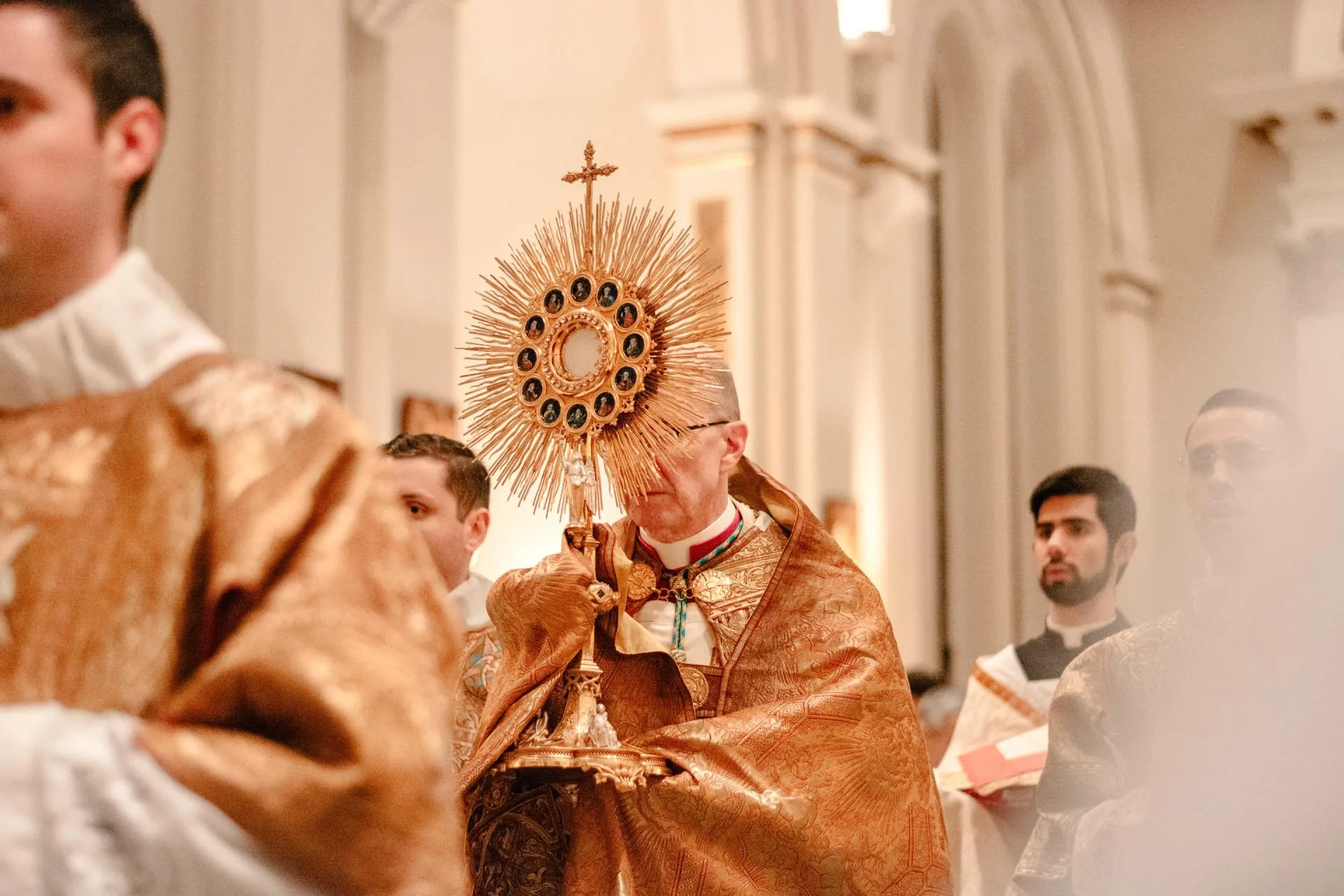 Benediction with the monstrance