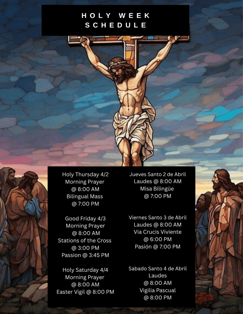 Holy Week Schedule (Flyer)
